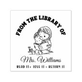 From The Library Of | こどもの読書 本の先生 セルフインキングスタンプ (デザイン)