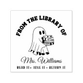 From The Library Of | 面白い幽霊の先生の本 セルフインキングスタンプ (デザイン)