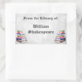 From the Library of Gothci Letter カスタム蔵書票 長方形シール (バッグ)