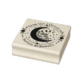 From the Library Of Moon & Mushrooms Ex Libris ラバースタンプ (スタンプ)