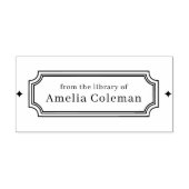 From the Library of Retro Frame Diamonds Book ラバースタンプ (インプリント)