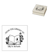 From the Library of [Your Name] – 魔法の本 ラバースタンプ (押印)