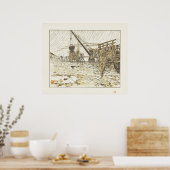 From the Quai de Passy, in the Rain ポスター (キッチン)