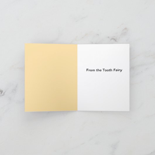 From the Tooth Fairy Note Card カード (内部)