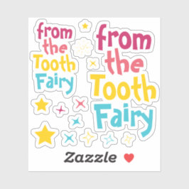 "From the Tooth Fairy" Stars & Sparkleスタンプ シール