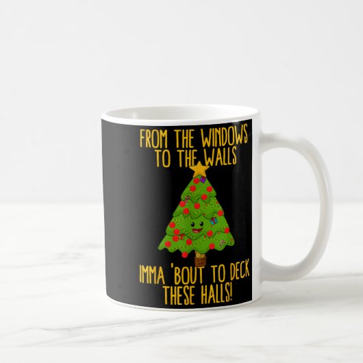 From The Window To The Wall Christmas Tree Em Xmas コーヒーマグカップ (右)