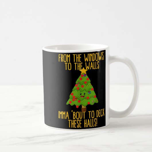 From The Window To The Wall Christmas Tree Em Xmas コーヒーマグカップ (右)