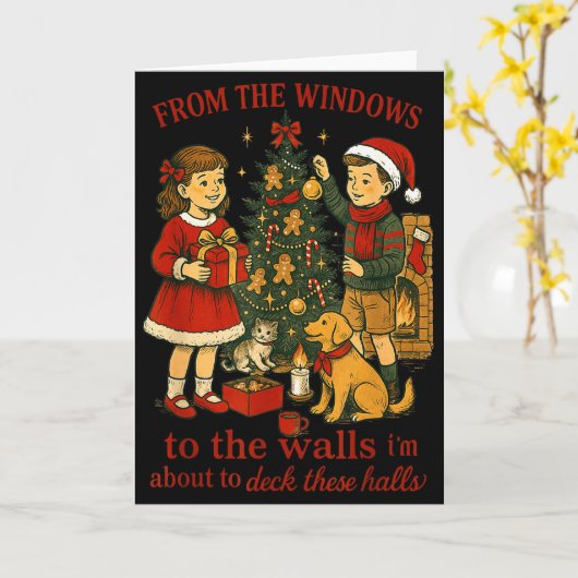 From The Windows To The Walls Christmas Fun  カード (黄色い花)