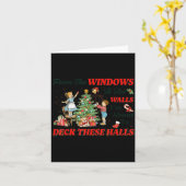 From The Windows To The Walls Cute Christmas Holid カード (黄色い花)