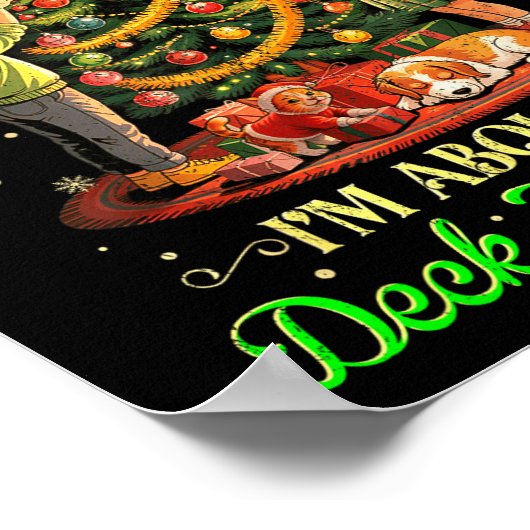 From The Windows To The Walls Funny Christmas Tree ポスター (角)