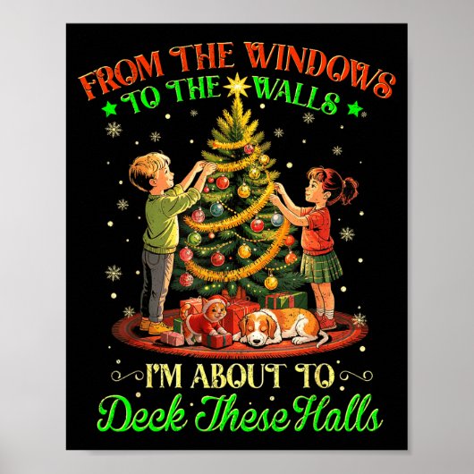 From The Windows To The Walls Funny Christmas Tree ポスター (正面)