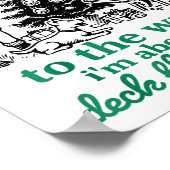 From The Windows To The Walls Funny Christmas Tree ポスター (角)