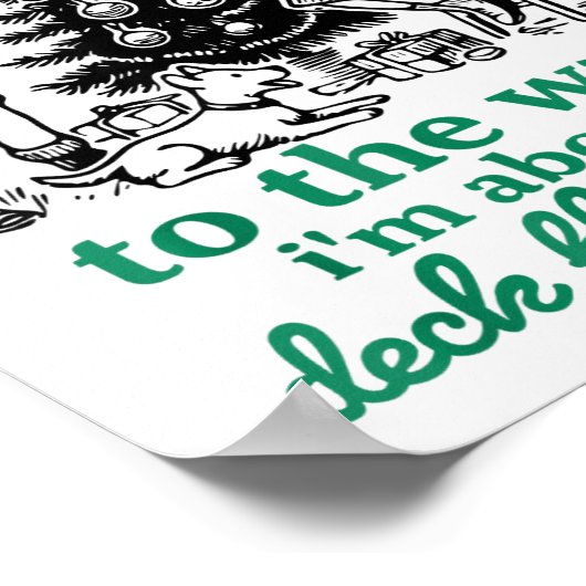 From The Windows To The Walls Funny Christmas Tree ポスター (角)