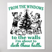 From The Windows To The Walls Funny Christmas Tree ポスター (正面)