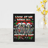 From The Windows To Walls Deck These Halls Raccoon カード (黄色い花)