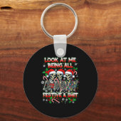 From The Windows To Walls Deck These Halls Raccoon キーホルダー (正面)