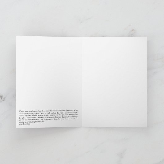 From thinking to awareness カード (内部)