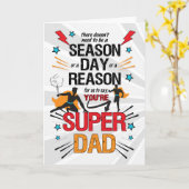 FROM USすごいパパ父の日漫画書 カード (黄色い花)