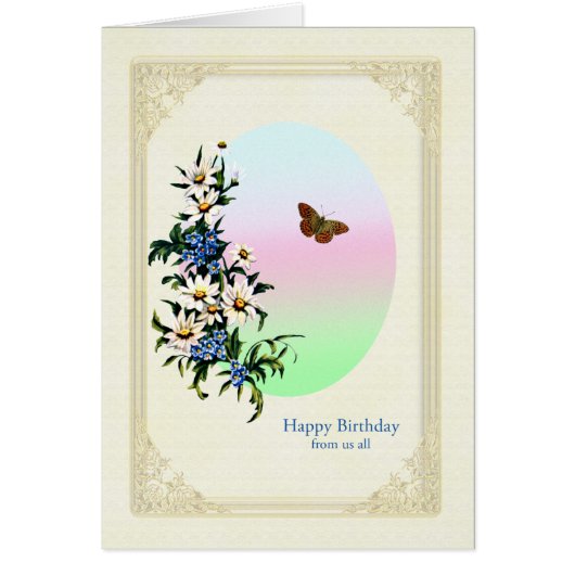 From Us All誕生日with Flowers (正面)