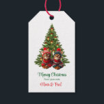 From Your Cats Christmas Giftラベル ギフトタグ<br><div class="desc">ペットの名前を使って、かわいい猫のギフトラベルをパーソナライズしよう。このラベルは図解入りの、写真付きのクリスマスツリーとAIの切り出しがクリスマスセーターや帽子を着たベンガルの猫を生み出したことを特徴としている。猫が好きな人なら誰でも楽しめるクリスマスプレゼントラベル。</div>