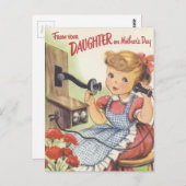 From Your Daughter on Mothers ポストカード (正面/裏面)