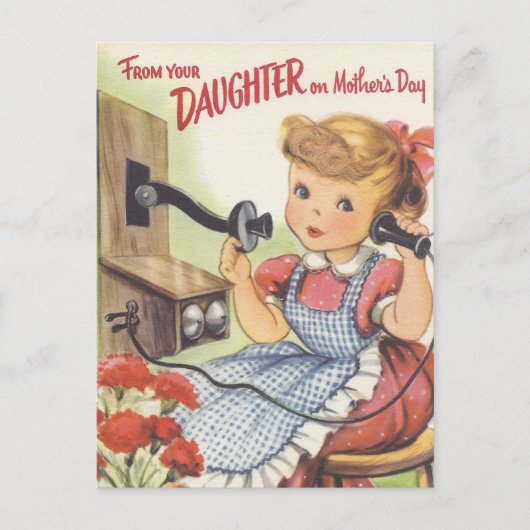 From Your Daughter on Mothers ポストカード (正面)