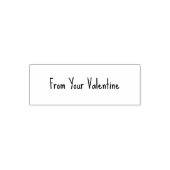 From Your Valentine Casual Handwriting Font Text セルフインキングスタンプ (デザイン)