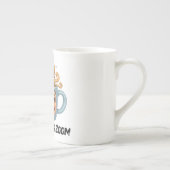 From Zzz to Zoom" T-Shirt - Coffee Mug Face ボーンチャイナマグカップ (右)