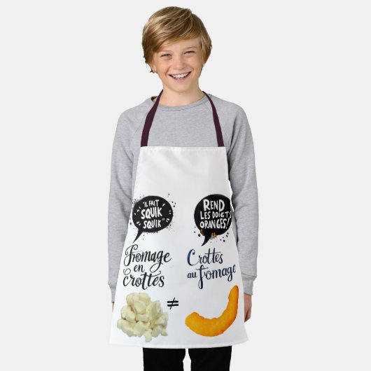 Fromage & crottes エプロン (着用した状態)