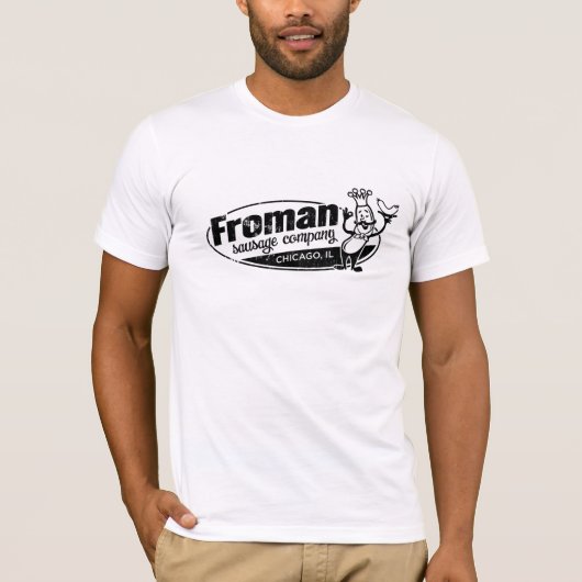 Fromanのソーセージcoシカゴイリノイ Tシャツ (正面)