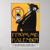 FROMES KALENDER by Austrian Artist Koloman Moser ポスター (正面)