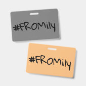 #FROMily Fandom Korman Productions Podcastから バッジ (正面＆裏面)