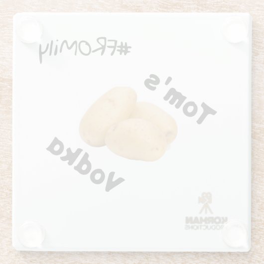 #FROMily Fandom Korman Productions TOMより ガラスコースター (裏面)