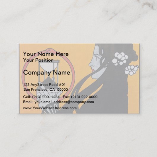 FrommeのカレンダーのためのKoloman Moser-ポスター 名刺 (正面)