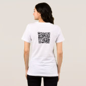 Front Add Logo Back QR Code トライブレンドＴシャツ (裏面全面)