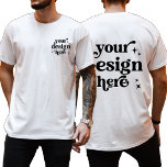 Front and Back Design Custom Logo Personalized  Tシャツ<br><div class="desc">This Front and Back Design Custom Logo Personalized T-Shirt is an ideal choice for businesses, teams, and events looking to make a lasting impression. With customizable front and back options, you can prominently display your company logo, team logo, or personal design. Whether you're looking for a bold statement piece or...</div>