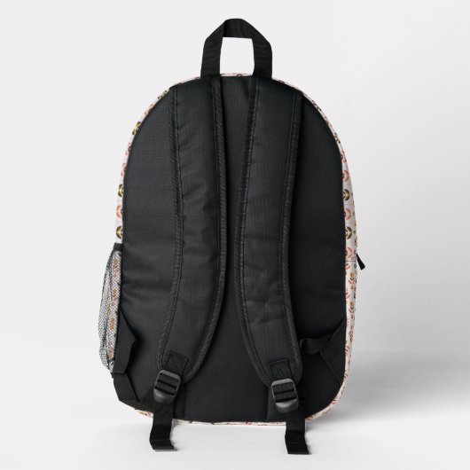 Front and back view of a backpack  プリントバックパック (裏面)