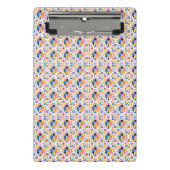 Front and back view of a clipboard with a vibrant ミニクリップボード (正面)
