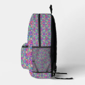 Front and back view of a colorful backpack  プリントバックパック (右)