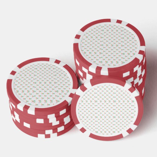 Front and back view of a poker chip  ポーカーチップ (積み重ね)