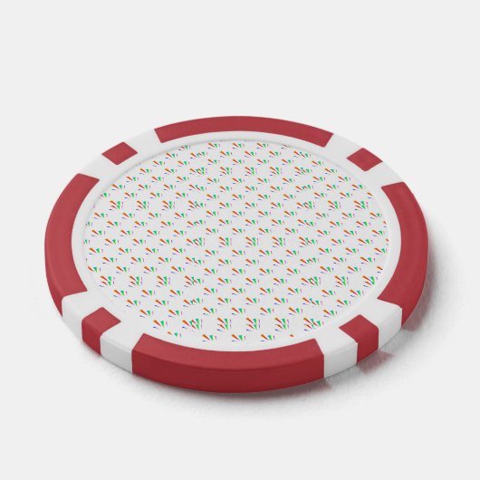 Front and back view of a poker chip  ポーカーチップ (シングル)