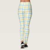 Front and back views of plaid leggings レギンス (裏面)