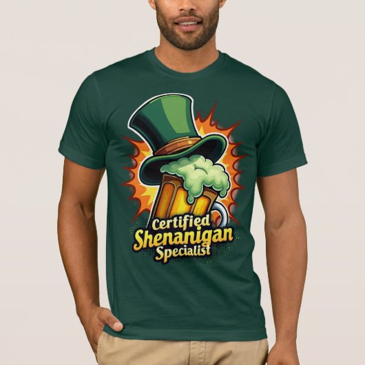 Front / back print Certified Shenanigan Specialist Tシャツ (正面)