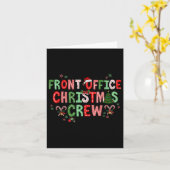 Front Office Squad Christmas Office Staff Admin Me カード (黄色い花)