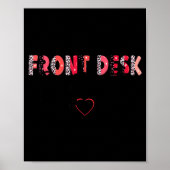 Front Receptionist Desk Valentines Day Hostal Nurs ポスター (正面)