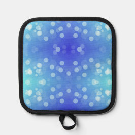 Front view features a pot holder with a blue  鍋敷き