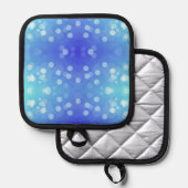 Front view features a pot holder with a blue  鍋敷き (正面/裏面)