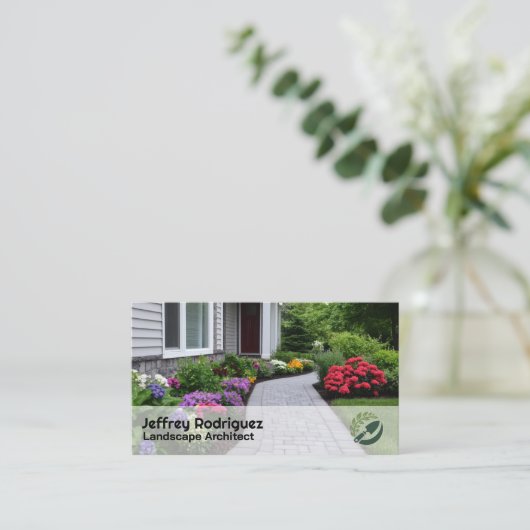 Front Yard Garden | Landscaping Flowers 名刺 (スタンド正面)