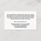 Front Yard Garden | Landscaping Flowers 名刺 (裏面)