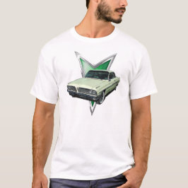 frontal3/4眺めの薄緑の1961年のポンティアクベントゥーラ tシャツ